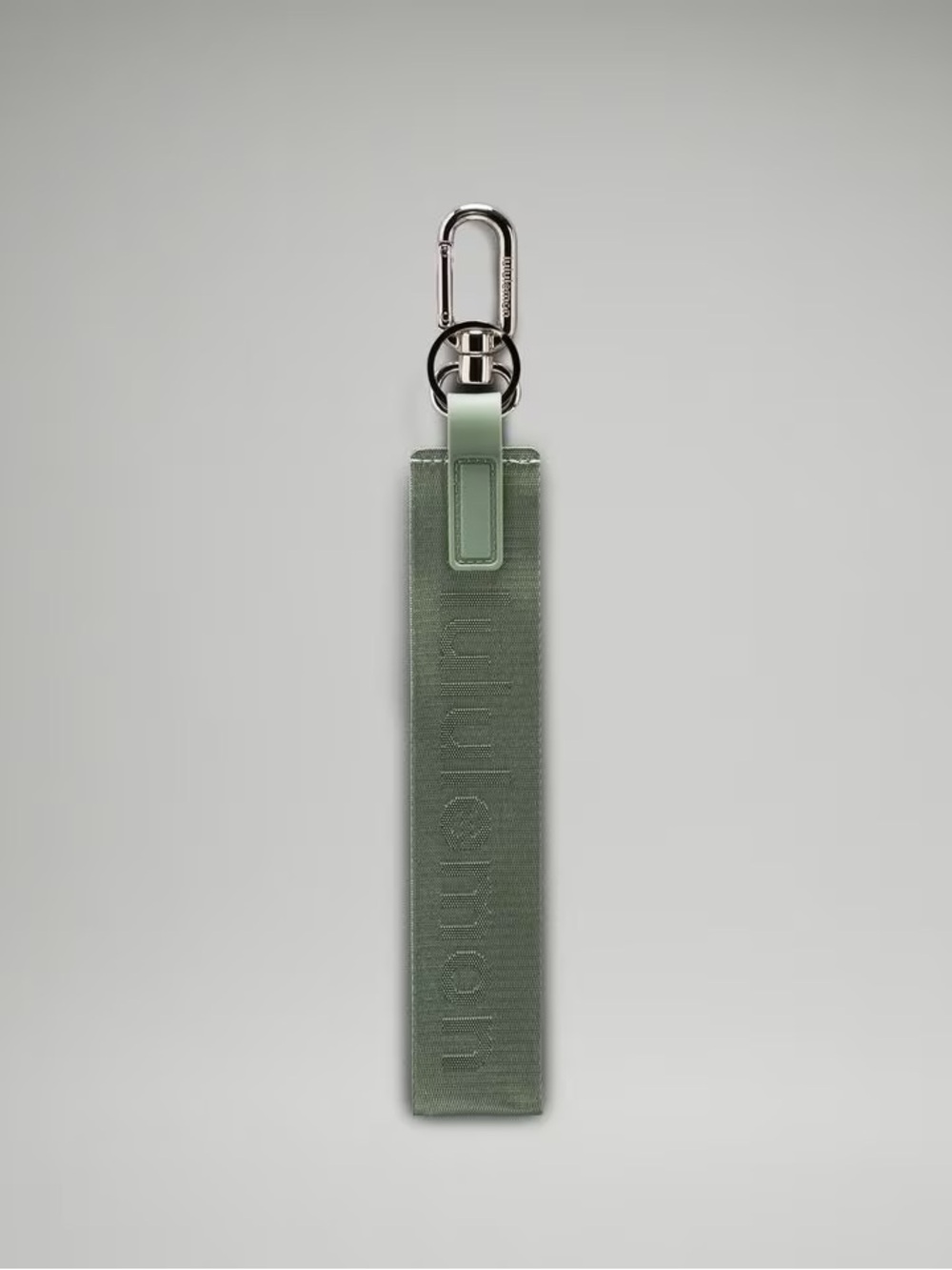 Lululemon Grey Sage Never Lost Keychain
